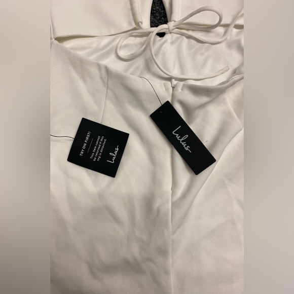 Lulus White Twist-Front Bodycon Mini Dress - Picture 3 of 8